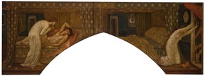 Amor og Psyche - Palace Green Murals - Psyche holder lampen blik på ansigtet af..., 1881.