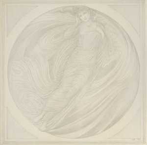 Eurydike flyder blandt flammer, 1872-1875 af Sir Edward Coley Burne Jones