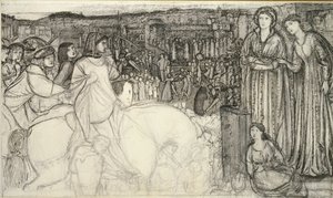 Gualdrada Donati præsenterer sin datter for Buondelmente, c1850
