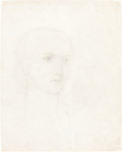 Hoved af en kvinde af Sir Edward Coley Burne Jones