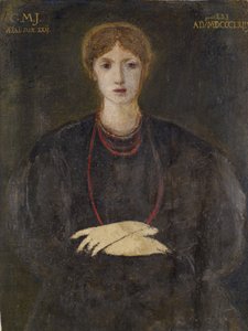 Portræt af Georgiana Burne-Jones 1840-1920, 1863. af Sir Edward Coley Burne Jones