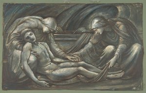 Begravelsen, 1879. af Sir Edward Coley Burne Jones
