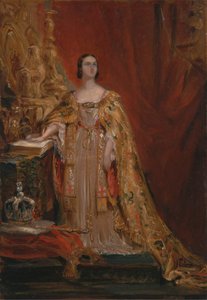 Dronning Victoria aflægger kroningsed, 28. juni 1838