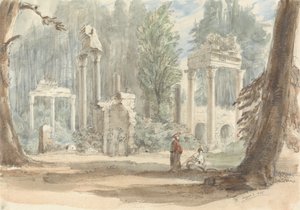 Ruinerne fra Leptis Magna, da de dukkede op i Royal Park ved Virginia Water