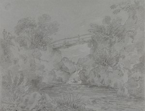 Bro over poolen ved Llanrwst af Sir George Howland Beaumont seventh Baronet