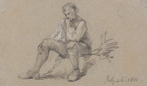Mand sidder af Sir George Howland Beaumont seventh Baronet