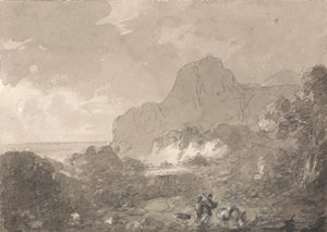 Udsigt over Italiens kyst af Sir George Howland Beaumont seventh Baronet