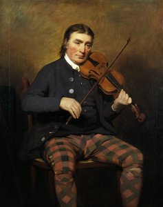 Portræt af violinisten og komponisten Niel Gow 1727-1807, 1787