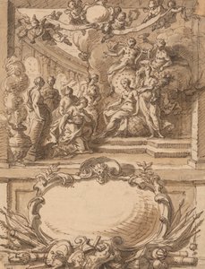 Design til et vægpanel af Sir James Thornhill