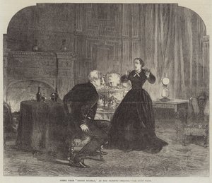 Scene fra Henry Dunbar, ved det olympiske teater af Sir John Charles Robinson
