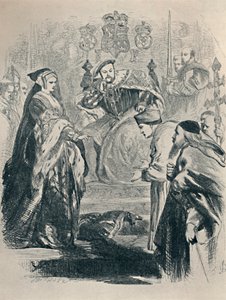 Dronning Catherine: Lord Cardinal, -To You I Speak.., c1890, 1923 af Sir John Gilbert