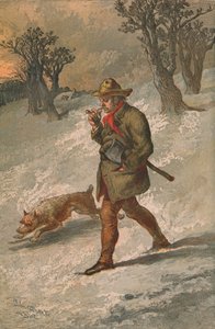 Skovmanden og hans hund, 1862.