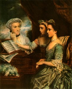 Fru Paine og hendes døtre, c1767, 1942. af Sir Joshua Reynolds