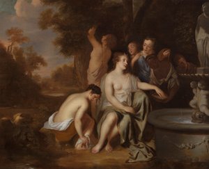 Diana og hendes nymfer ved et springvand