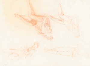 Studier til "De kloge og tåbelige jomfruer" [recto]