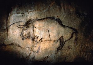 Bison i Salon Noir i Niaux-grotten