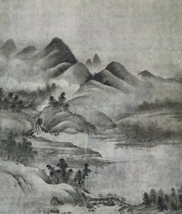 Landskab, 1500-1525. af Soami