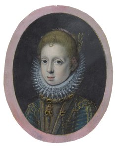 Portræt af en pige fra en adelig familie, ca. 1532-1625 (akvarel og kropsfarve) af Sofonisba Anguissola