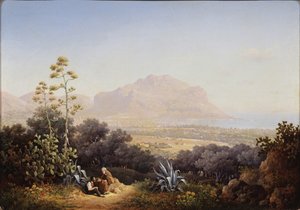Udsigt over Palermo, 1845 af Sokrat Maximovich Vorobyev