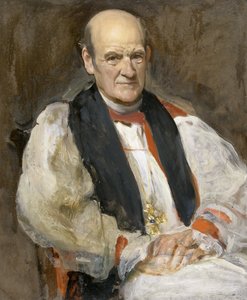 A.G. Edwards, ærkebiskop af Wales (olie på lærred) af Solomon Joseph Solomon
