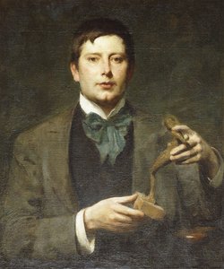 Portræt af billedhuggeren George Frampton af Solomon Joseph Solomon