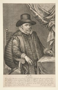 Portræt af John Speed af Solomon Savery