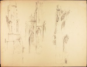 Studier af katedraler af Solon H. Borglum