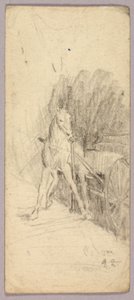 Hest og vogn af Solon H. Borglum