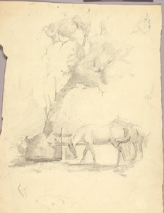 Heste og træer af Solon H. Borglum