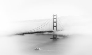 Golden Gate-broen i tågen af Songhu Yan