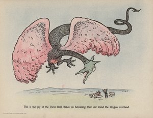Illustration til Further Doings of the Three Bold Babes (farvelitografi) af Sophia Rosamond Praeger