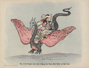 Illustration til Further Doings of the Three Bold Babes (farvelitografi)