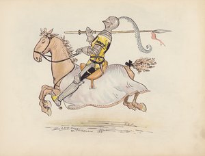 Illustration til Little Twin Dragons af S Rosamond Praeger (farvelitografi)