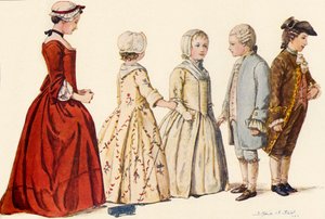 Børnedragt under dronning Anne, George I, II og III 1702-1790, 1903, 1937. af Sophie B. Steel