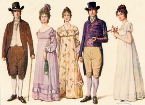 Beklædning under republikken under Washington og Adams, 1790-1800, 1903, 1937.