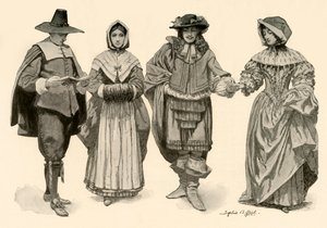 Beklædning i tiden 1620-1670, 1903, 1937.