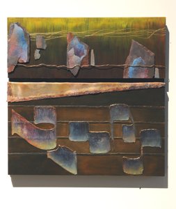The Word, 2007 (panel, kobber, guldtråd, bly, skifer, sandpapir, pigment)