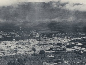Cape Town og Taffelbjerget (s/h foto) af South African Photographer