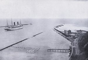 Indgang til Durban Harbour (s/h foto) af South African Photographer
