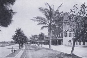 Esplanade, viser Marine Hotel, Durban (s/h-billede) af South African Photographer