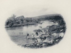 Sådan vaskes tøj i Transvaal (s/h-billede) af South African Photographer