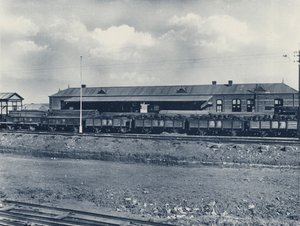 Jernbanestation, Elandsfontein (s/h foto) af South African Photographer