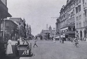 West Street, Durban (s/h-billede) af South African Photographer
