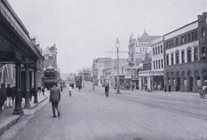 West Street, Durban (s/h-billede) af South African Photographer