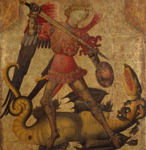 Sankt Michael og dragen, ca. 1405.