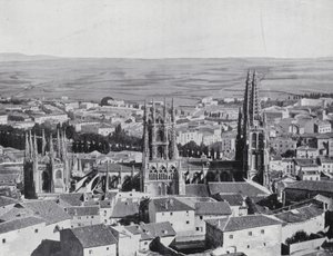 Generel udsigt over Burgos (s/h-foto) af Spanish Photographer