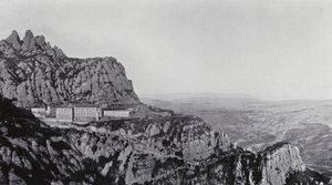 Oversigt over Montserrat (s/h-foto) af Spanish Photographer