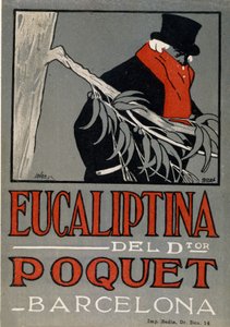 Reklame for forkølelsesmedicinen Eucaliptina, Spanien 1924. af Spanish School