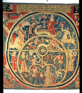 Astrologisk gobelin (central detalje) af Spanish School