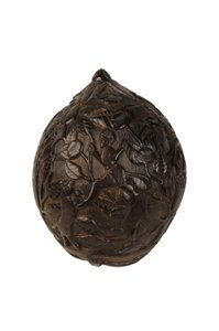 Udskåret kokospengebørn, spansk koloni, ca. 1800 (kokosnød) af Spanish School